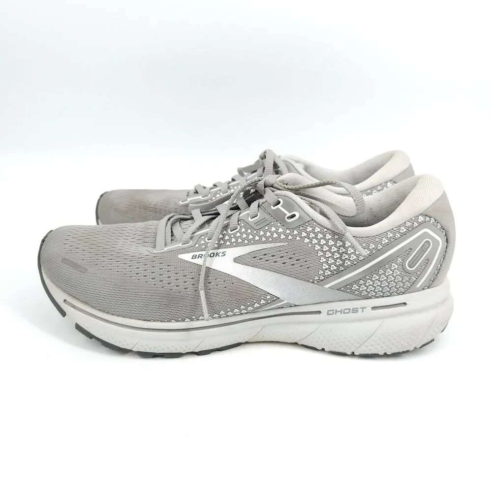 Brooks Ghost 14 Shoes Womens Size 11.5 Gray Mesh Running Sneakers 1203561B089